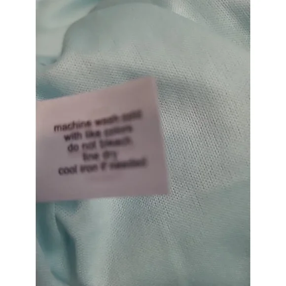 Lane Bryant Dress 18 Blue Lace Ruffle Sleeve Below Knee Pullover Sheath Floral - Picture 8 of 14